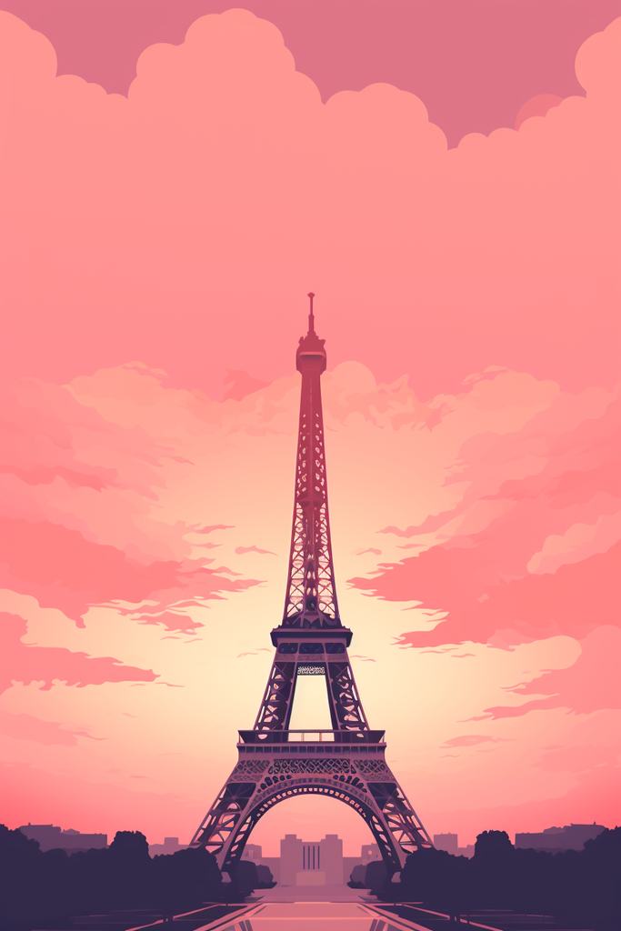 Eiffel Tower Drawing (---, ---, ---)