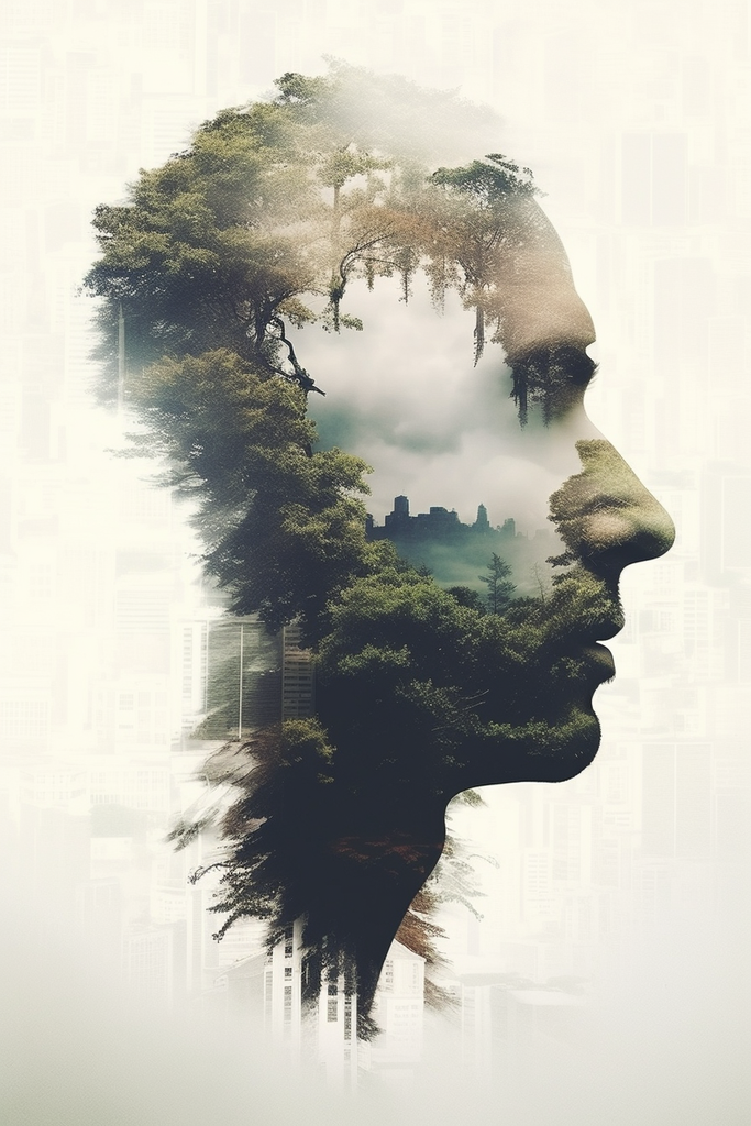 Side Face Forest and City