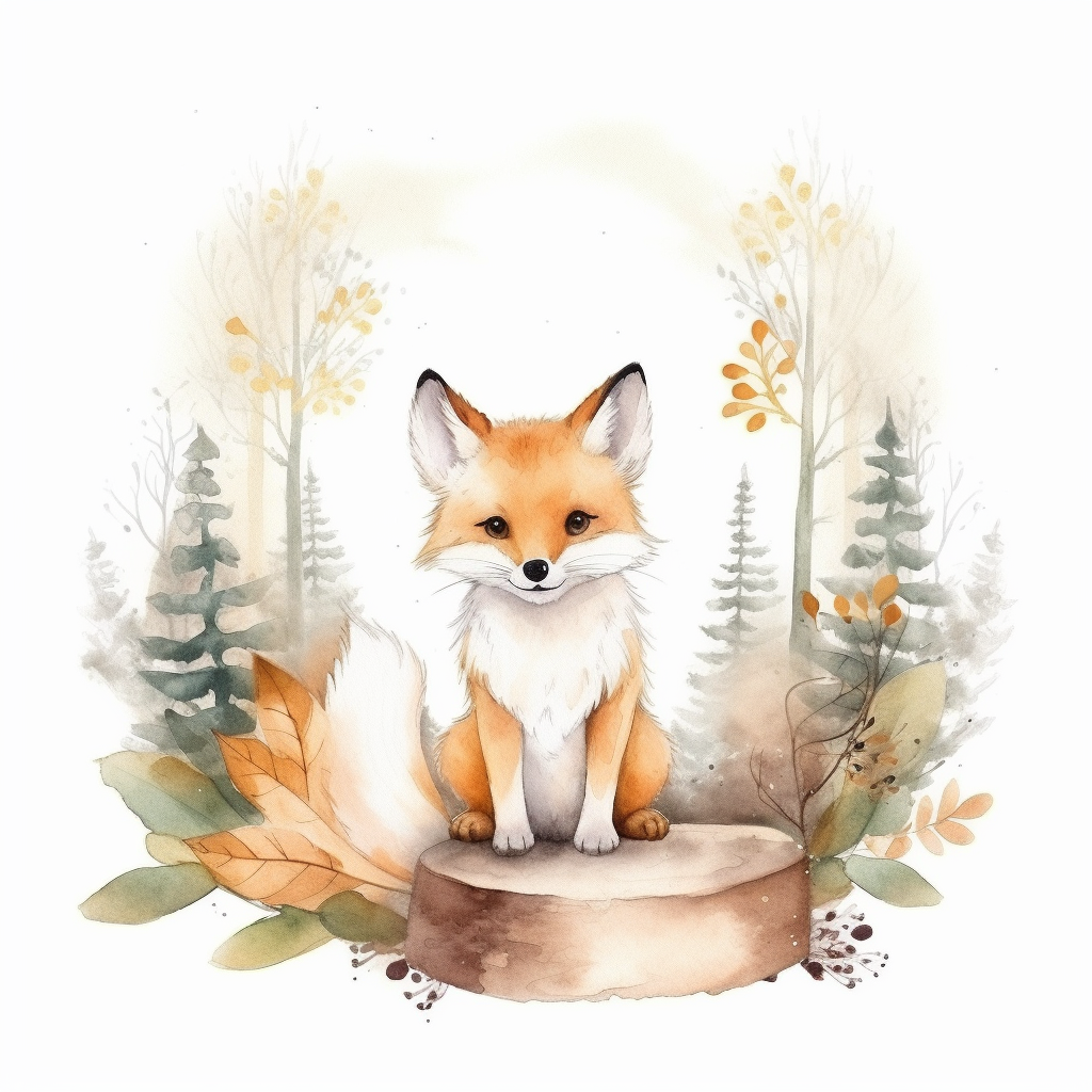 Renard sur un Tronc (---, ---)