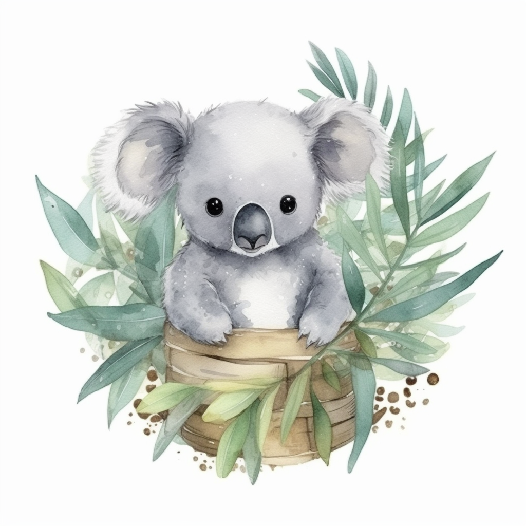 Koala in a Basket
