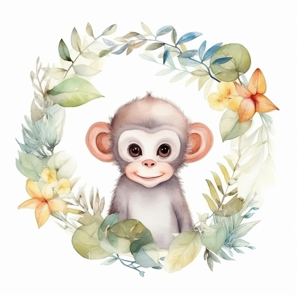 Singe Beige dans la Jungle (---, ---)