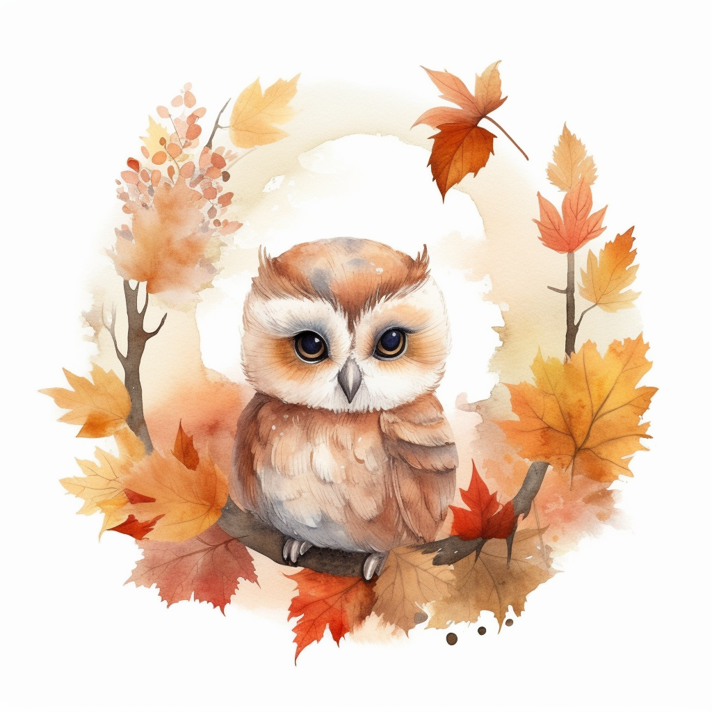 Hibou en Automne (---, ---)