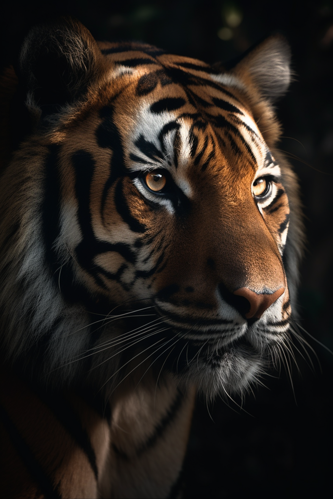 Tiger Portrait Golden Hours