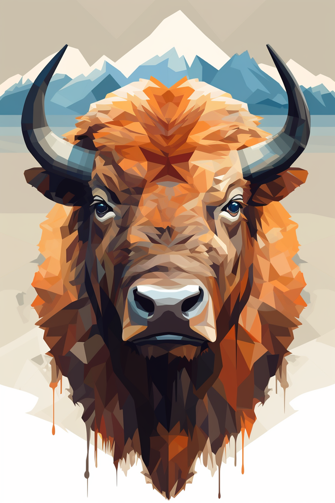 Portrait Bison