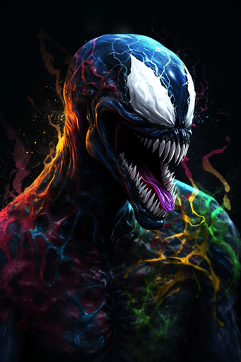 Alien Splash Painting