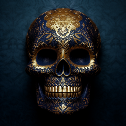 Skull Chiaroscuro Style