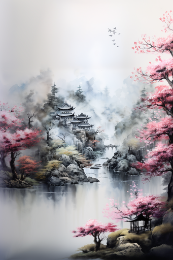 Peaceful Temple Pink