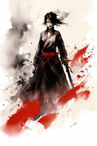 Woman with Katana