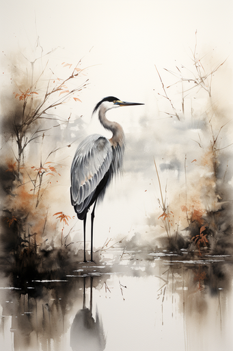 Japanese Crane Yellow