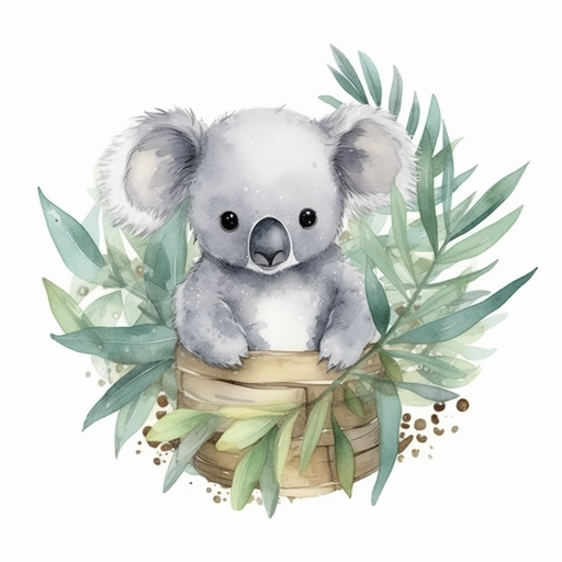 Koala in a Basket