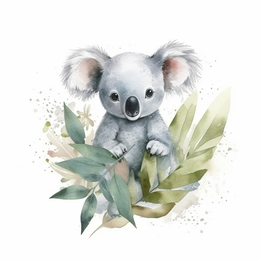 Koala in the Leaves